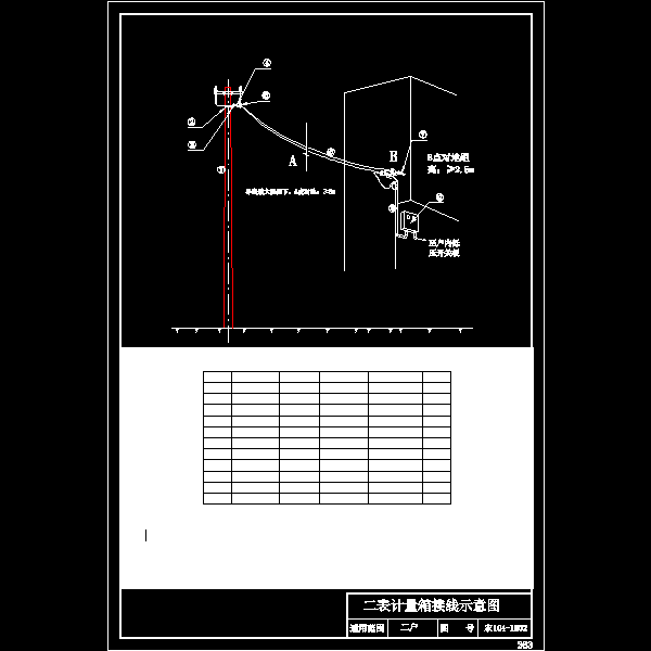 农104-1802 二表计量箱接线示意图.dwg