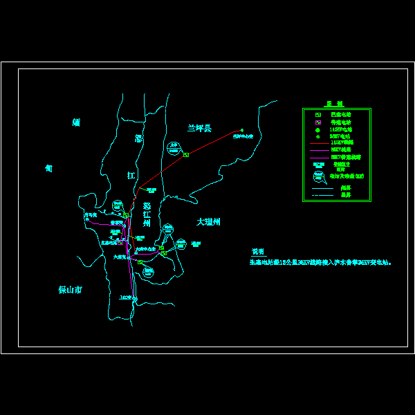 电站接入系统图.dwg