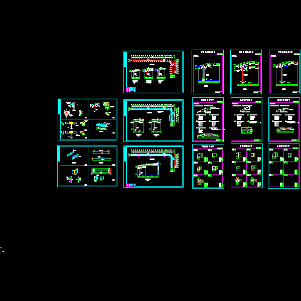 钢结构雨蓬施工图 - 1