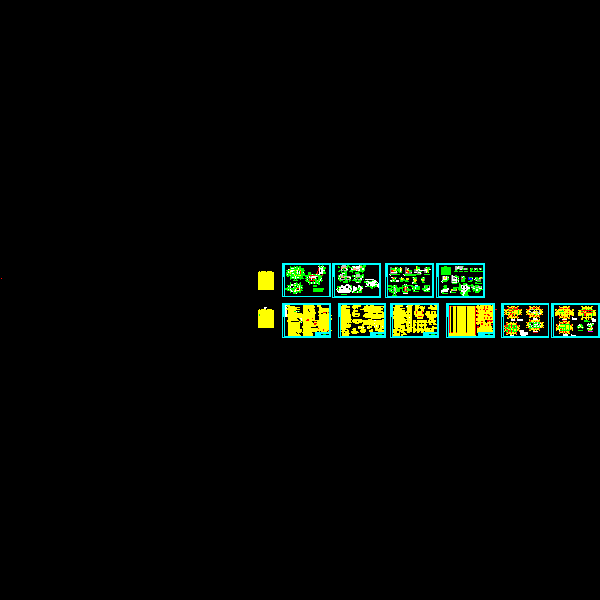 公共厕所混凝土结构CAD施工图纸（dwg格式含建筑）