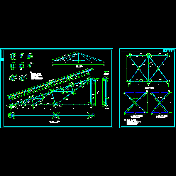 一份钢屋架结构详细设计CAD图纸
