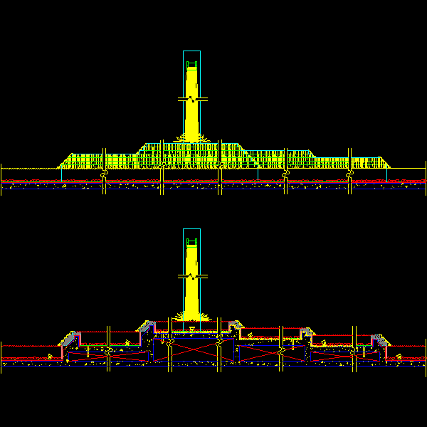 特色水景施工CAD详图纸(dwg)