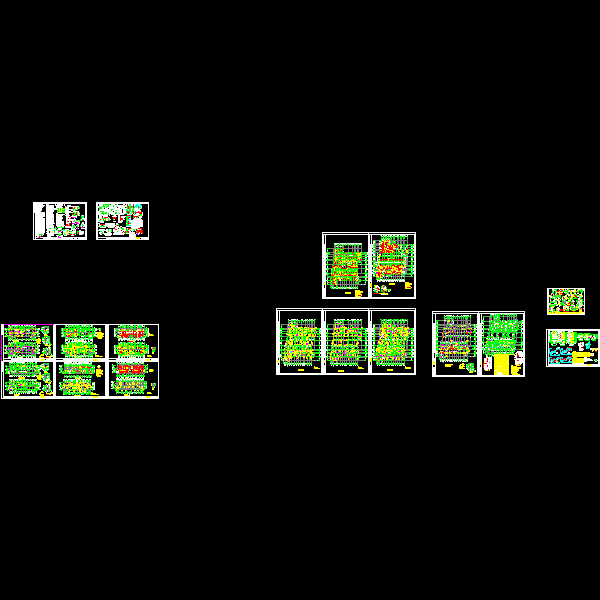 6层小康家园1#，2#框架结构CAD施工大样图(dwg)(独立基础)