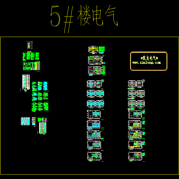 21层住宅楼电气CAD施工图纸(钢筋混凝土结构)