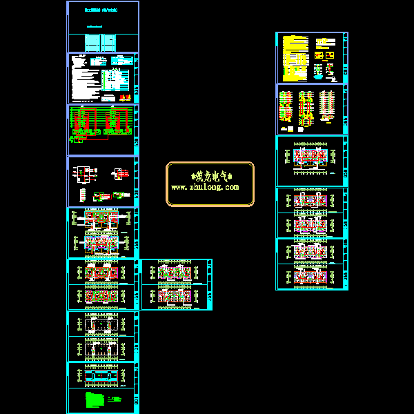 11层住宅楼电气CAD施工图纸(钢筋混凝土结构)