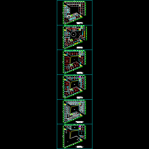 一份CAD8层现代型休闲洗浴中心方案（sketchup模型）