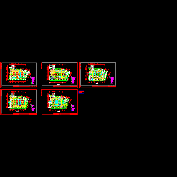 商场灯光布局CAD图纸(dwg)