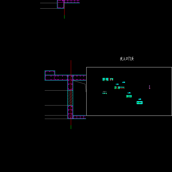 js－07~09 次入口门头结构图.dwg