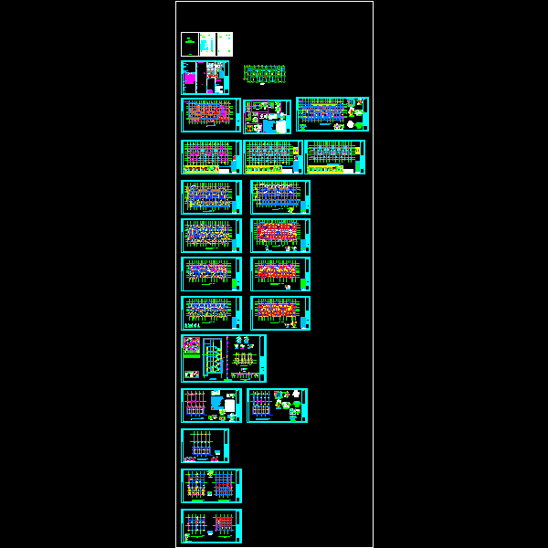 18层剪力墙结构住宅楼结构CAD施工大样图(dwg)(丙级桩基础)