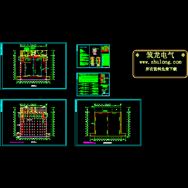 一份喷漆厂房强电CAD图纸(应急照明)