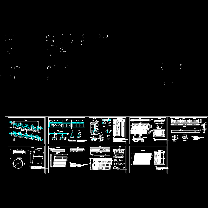 1X8现浇空心板桥设计CAD图纸(承重构件)(dwg)