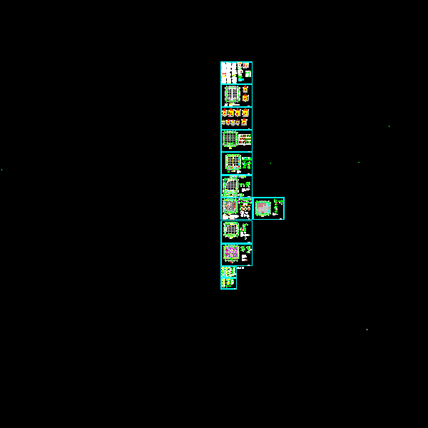 2层框架结构体育馆结构CAD施工图纸(dwg)(7度抗震)(丙级独立基础)