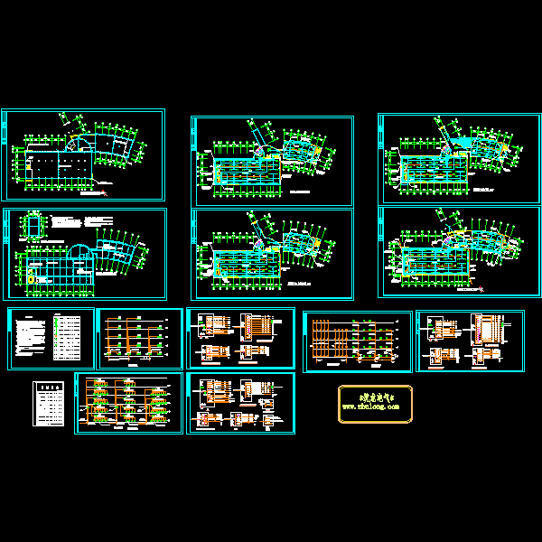5层综合楼电气CAD施工图纸