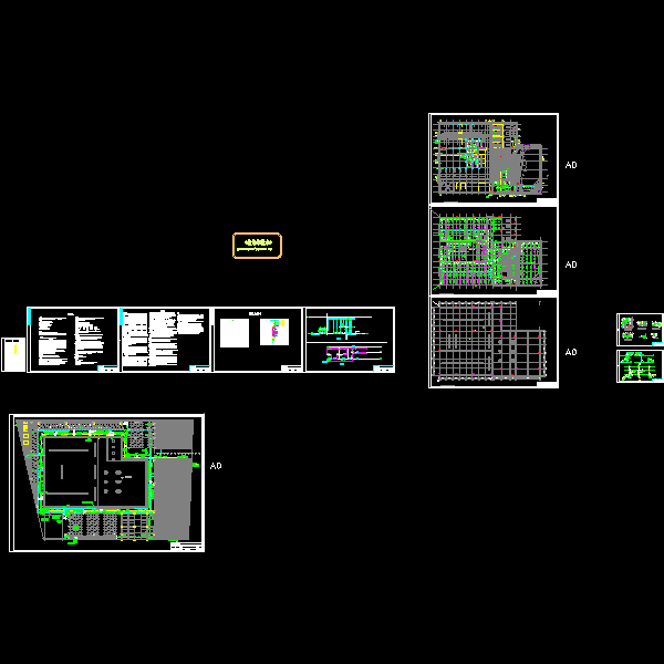 一份展厅给排水施CAD施工图纸