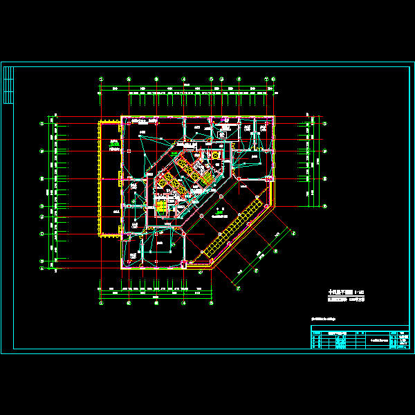 14层电力平面图纸(F10电CAD施工图纸-电力图纸)(dwg)