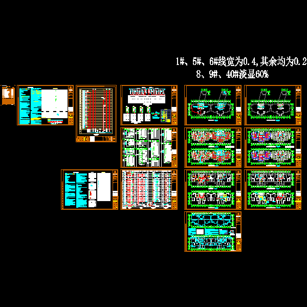 31层高层住宅单体楼电气CAD施工图纸(dwg)