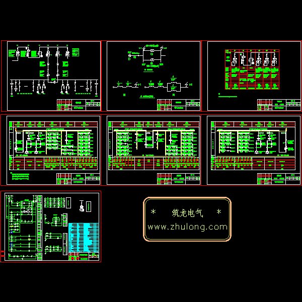 一份10KV配电系统电气原理CAD图纸