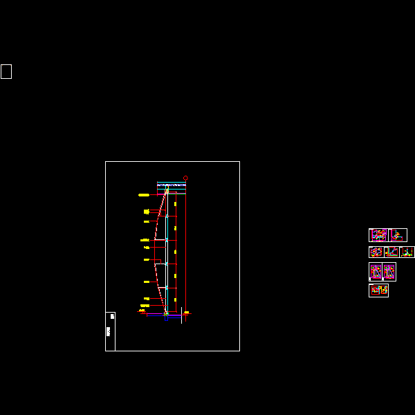一份拉索幕墙节点dwg格式CAD图纸合集