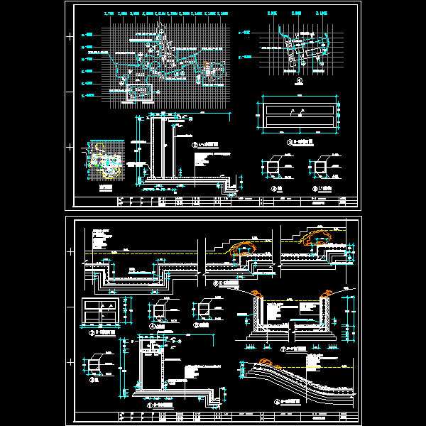 一份景观水景系统设计dwg格式CAD图纸详图