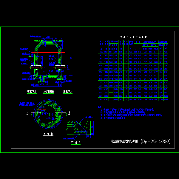 地面操作立式阀门井图 (dg=75~1000).dwg