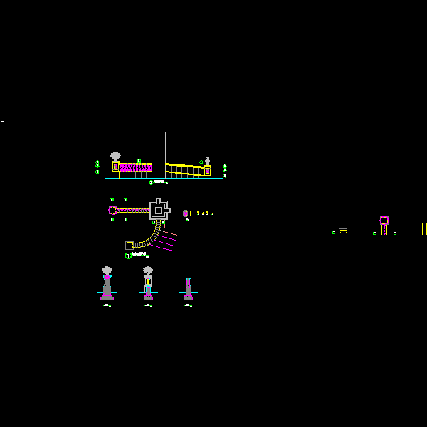 栏杆节点大样CAD图纸(dwg)