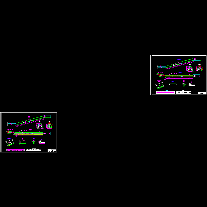 副斜井平面布置图、断面图.dwg