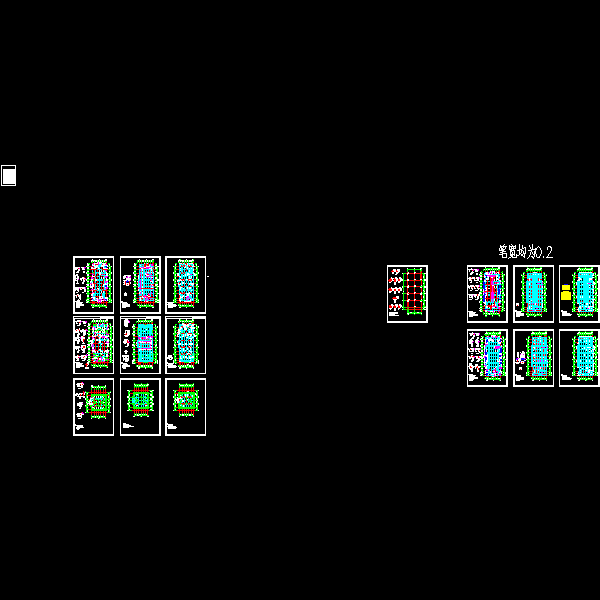 6层住宅楼结构设计CAD施工图纸(dwg)