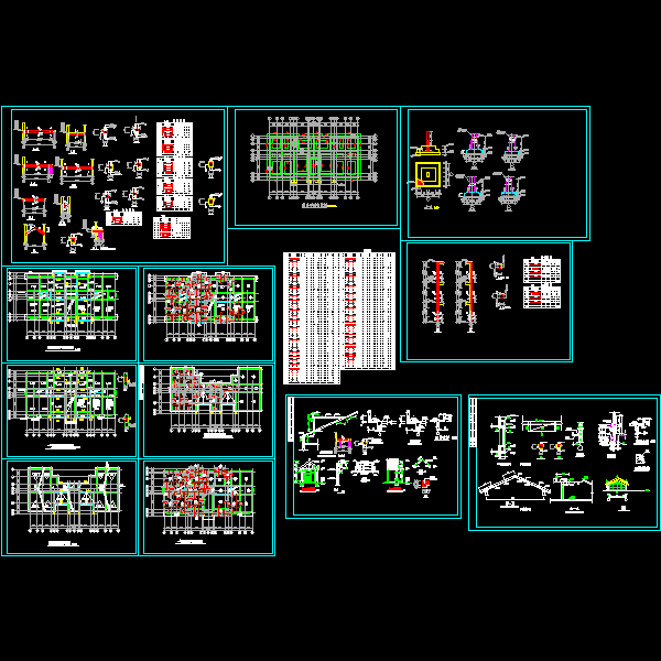 错层住宅结构CAD施工图纸(dwg)(条形基础)