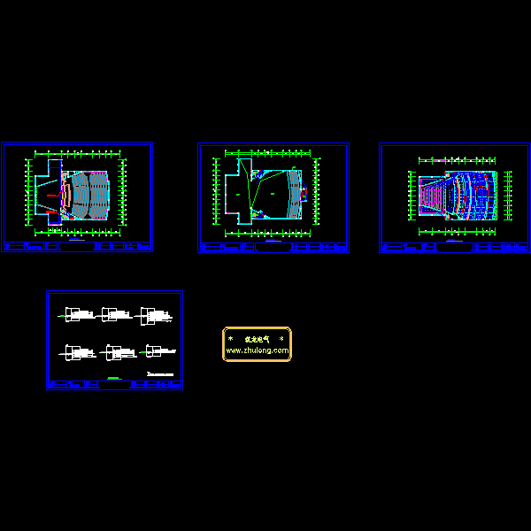 2层礼堂装修电气CAD图纸(工程)