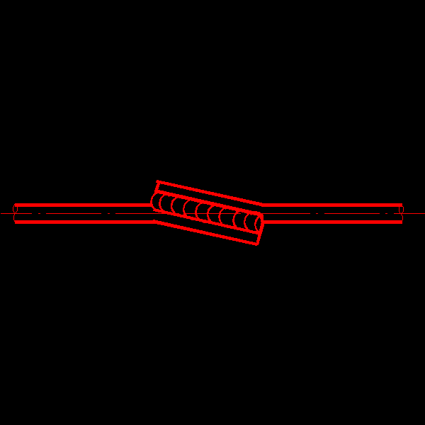 双面焊接的钢筋接头1.dwg