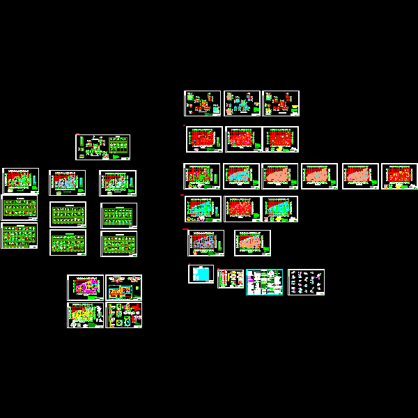 地上25层剪力墙结构住宅楼结构CAD施工大样图(dwg)(桩基础)