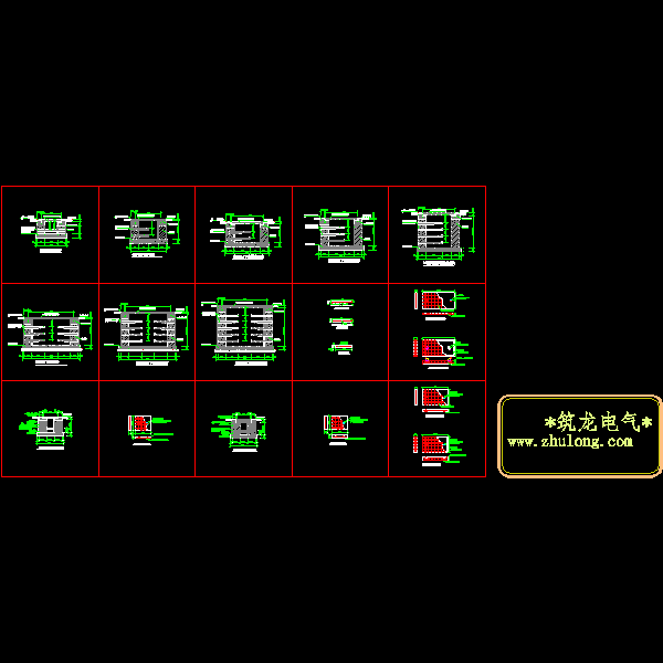 各种常见电缆砖砌沟大样CAD图纸(dwg)