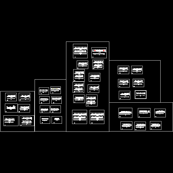 一份桥梁栏杆图纸式38张dwg格式CAD图纸