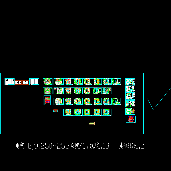 4层酒店强弱电CAD施工图纸（人防）(火灾自动报警系统)(TN-C-S)