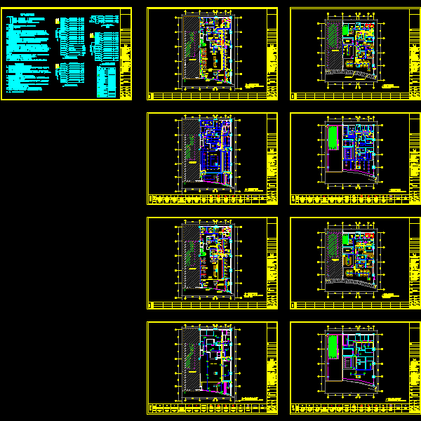 银行电气CAD施工图纸(钢筋混凝土结构)(TN-S)
