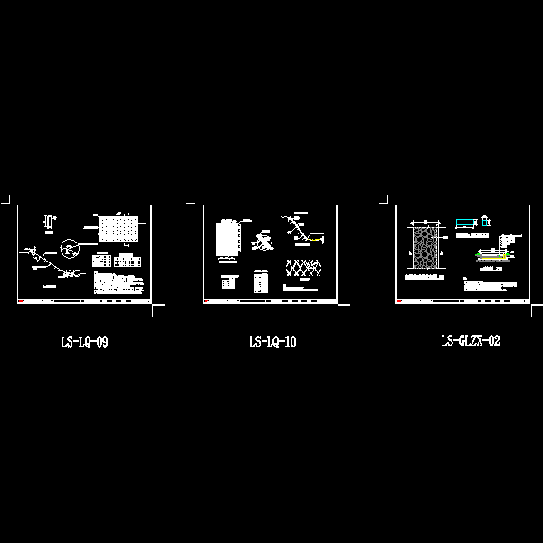 挂三维网、客土喷播及园路施工CAD详图纸(dwg)