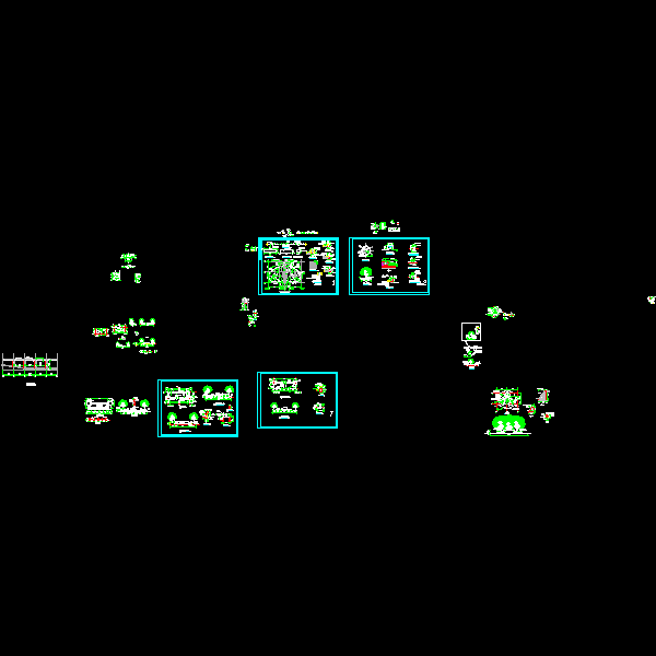 [CAD图]六种常见树池座凳施工做法(cad)(dwg)