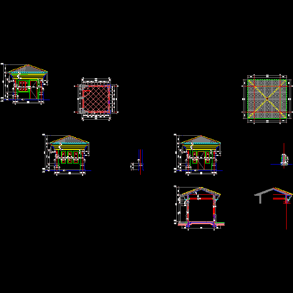 特色门卫设计CAD详图纸——泛亚景观(dwg)