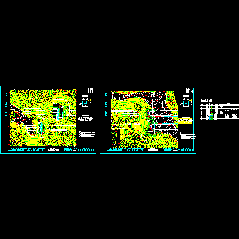 隧道景观绿化设计CAD图纸(dwg)