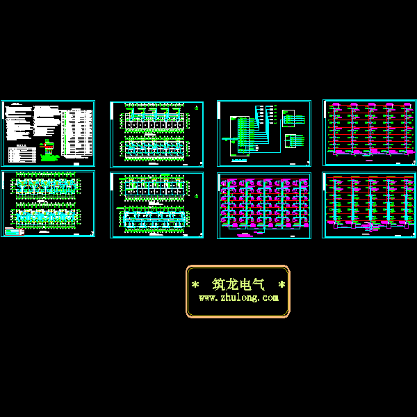 6层住宅楼电气CAD施工图纸