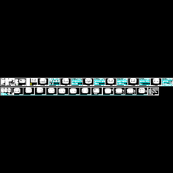 17层框架剪力墙结构经济适用住房结构CAD施工图纸(dwg)(筏形基础)