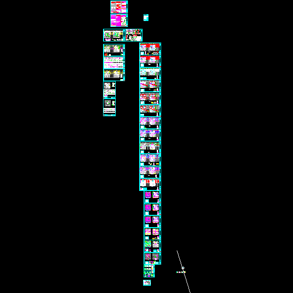 地上22层剪力墙结构住宅楼结构CAD施工图纸(dwg)(乙级筏形基础)