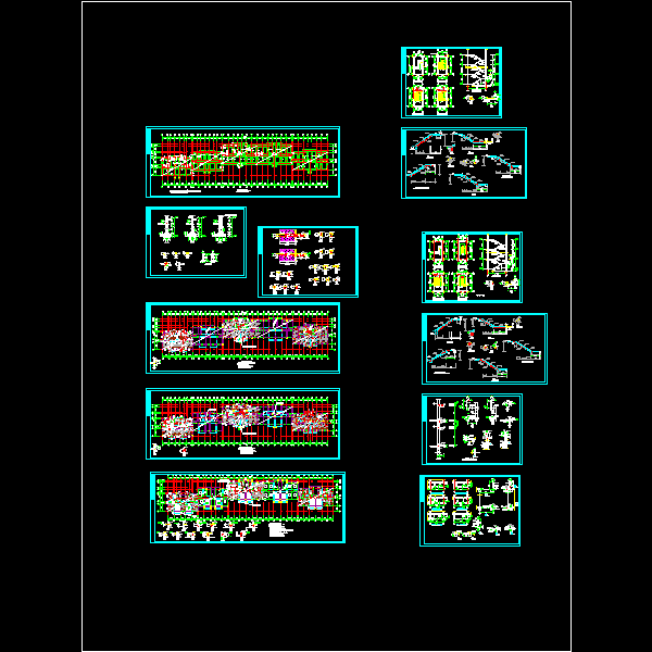 6层框架结构住宅结构CAD施工图纸(dwg)