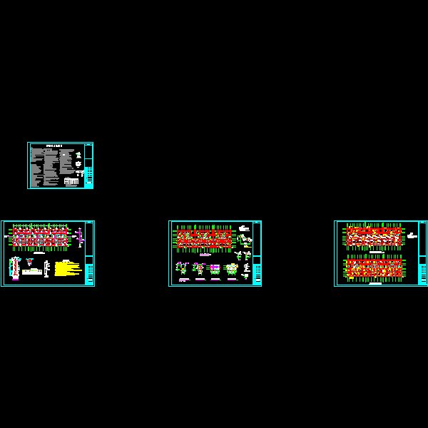 6层砖混结构人工挖孔桩基础CAD施工图纸(dwg)