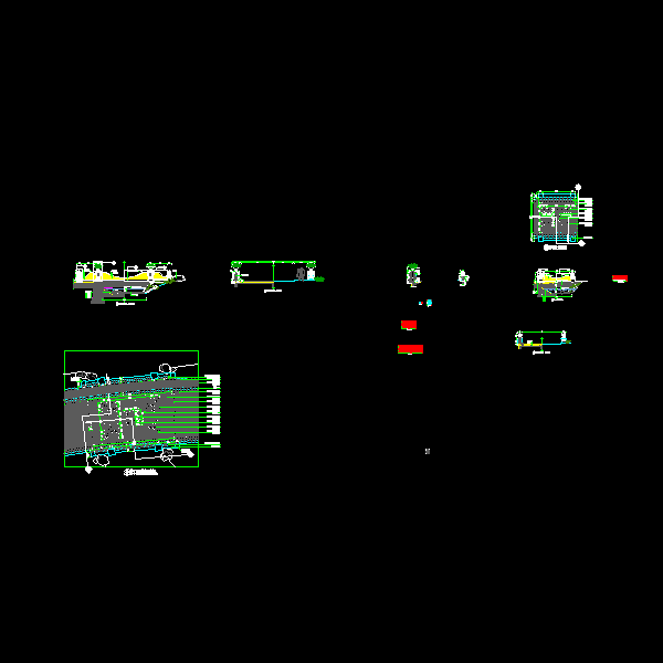 景观桥施工CAD详图纸(dwg)