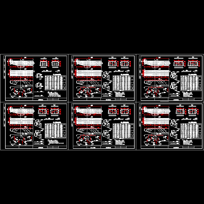一份桥帽梁CAD施工图纸(dwg)