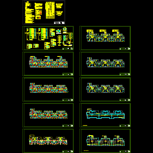 多层住宅电气CAD施工图纸(综合布线系统)