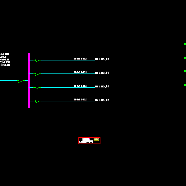 风力发电一次CAD图纸(dwg)