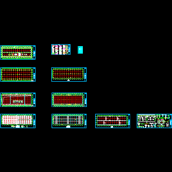 成品车间结构CAD施工图纸(dwg)(丙级独立基础)