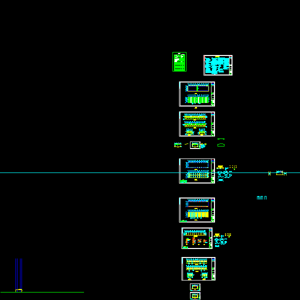 石材有限公司轻型门式钢屋架结构（dwg格式CAD，10张）